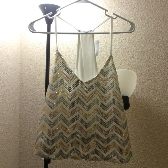 Sequin Crop Top