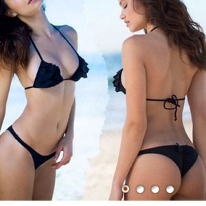 Dark pink bikini set