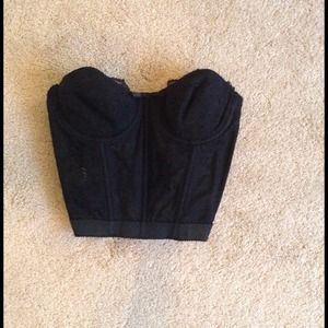 Black corset top