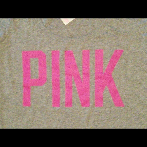 SOLD NWTs Grey And Neon PInk PINK Tee - Picture 2 of 4