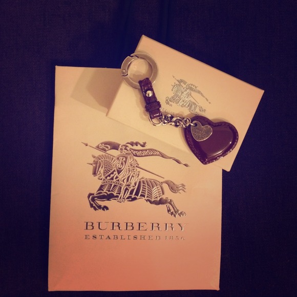 Burberry Keychain in dark red