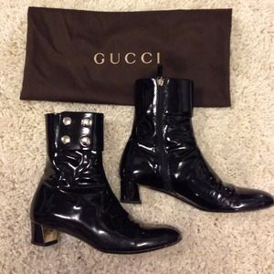 Patent Gucci Boots