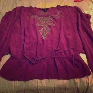 Karen Kane wing sleeved blouse