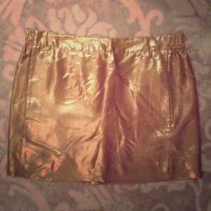 Gold Silk Skirt