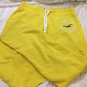 Yellow sweats hollister