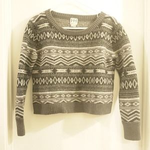 Haute Hippie Chunky Gray Sweater