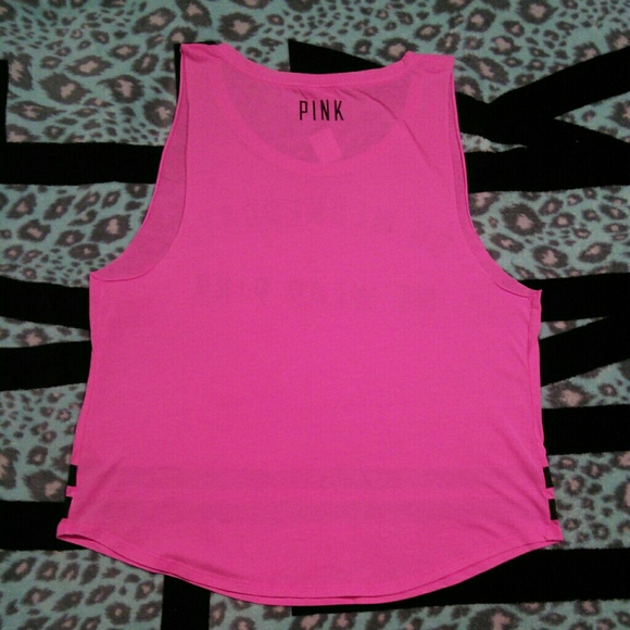 SOLD ‼️ On Wednesday's We Wear PINK Hot Pink Tank - Picture 3 of 4