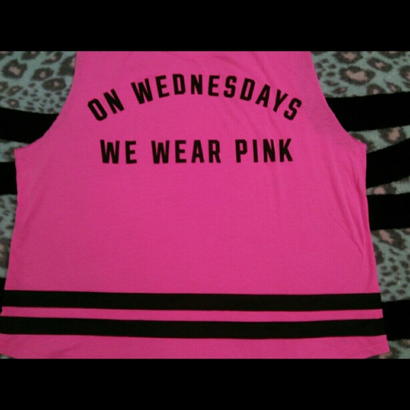 SOLD ‼️ On Wednesday's We Wear PINK Hot Pink Tank - Picture 4 of 4