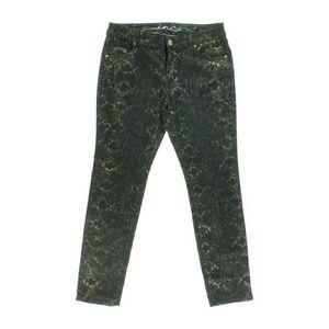 NWT - INC Denim Metallic Print Skinny Jeans