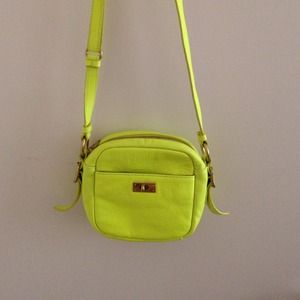 J.Crew neon yellow crossbody bag