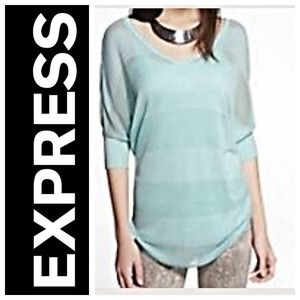 NWT lightweight express aqua sweater xs