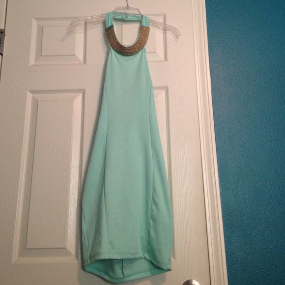 Turquoise night out dress