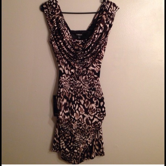 NWT BEBE leopard print dress size small