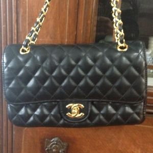 Black Quilted Tote