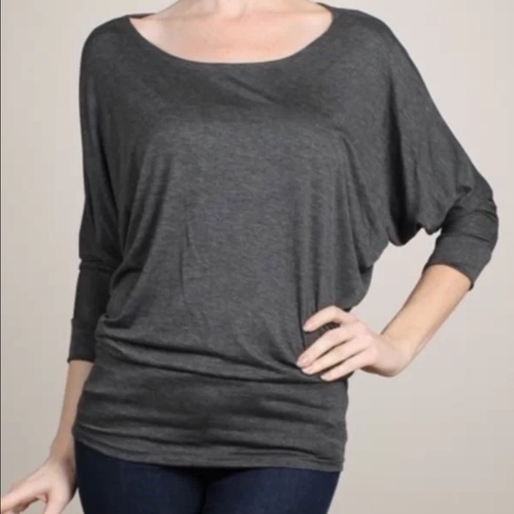 **HOLD** NWT Celeste Charcoal Dolman