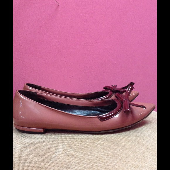 Prada bow flats size 5.5 - Picture 1 of 4