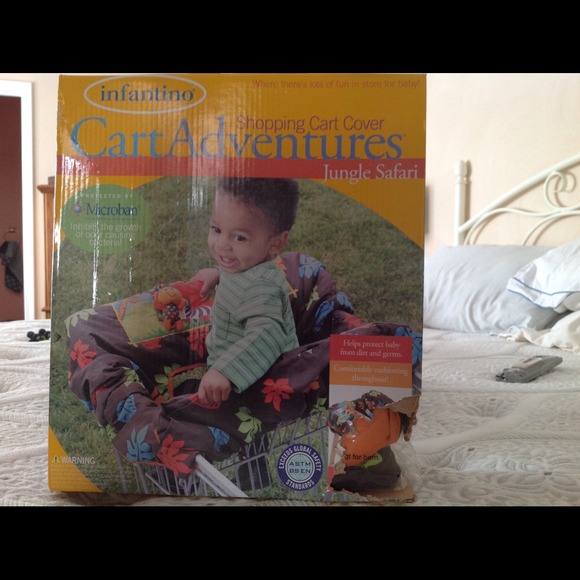 🍼infantino Shopping Cart Cover with Jungle Print