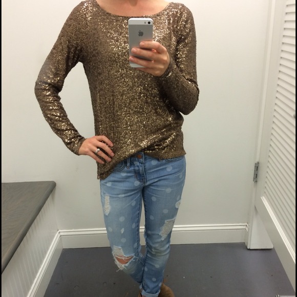 💥SOLD in Bundle 💥 J.Crew Sequin Top
