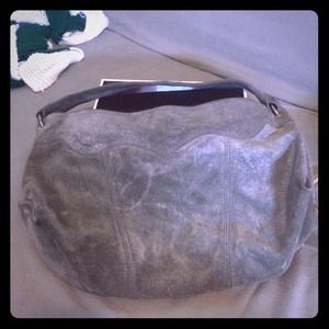 Grey suede LUCKY BRAND hobo