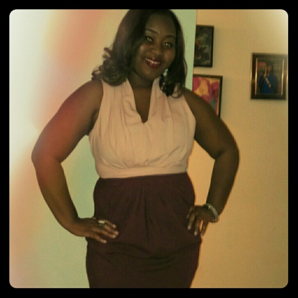 Color blocked dress