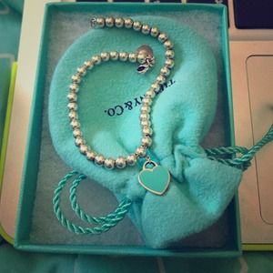 Tiffany mini heart bracelet. Barely worn