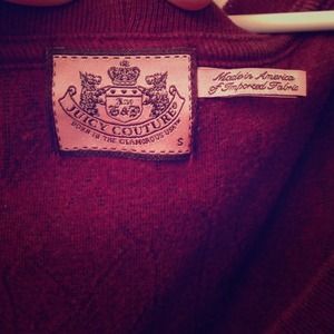 Velour Juicy Couture burgundy winter dress.