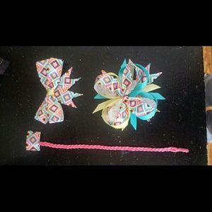 Aztec Print Hair Bows and Hair pieces