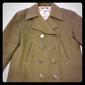 J. Crew olive peacoat
