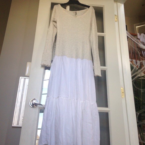 Free People Long Sleeve Flowey Maxi Dress