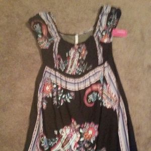 Black paisley boho sundress