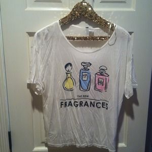 HM shirt with cute Fragrances printed