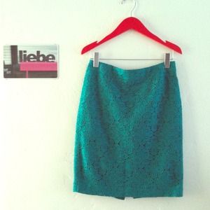 Green pencil skirt