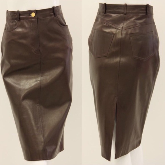 Celine leather skirt Clearance