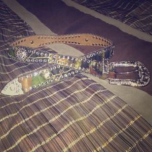 Camo Rhinestone Nocona Belt