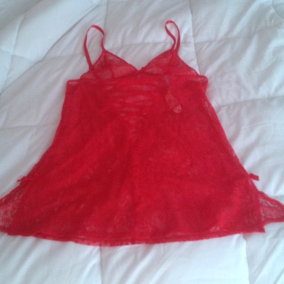 Victoria's Secret red lace lingerie size xsmall