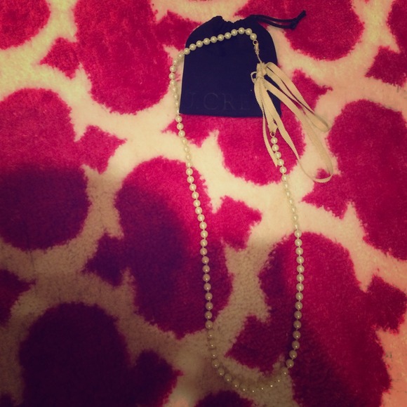 Jcrew faux ribbon pearls