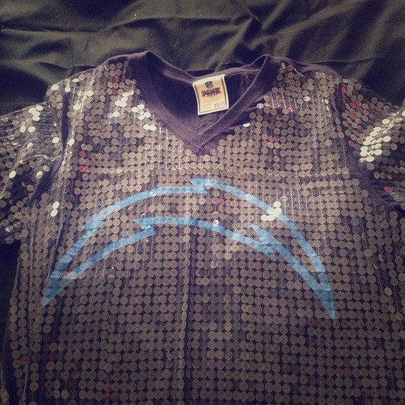 Chargers sequin shirt