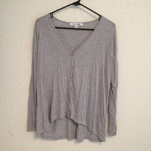 Forever 21 knit grey top