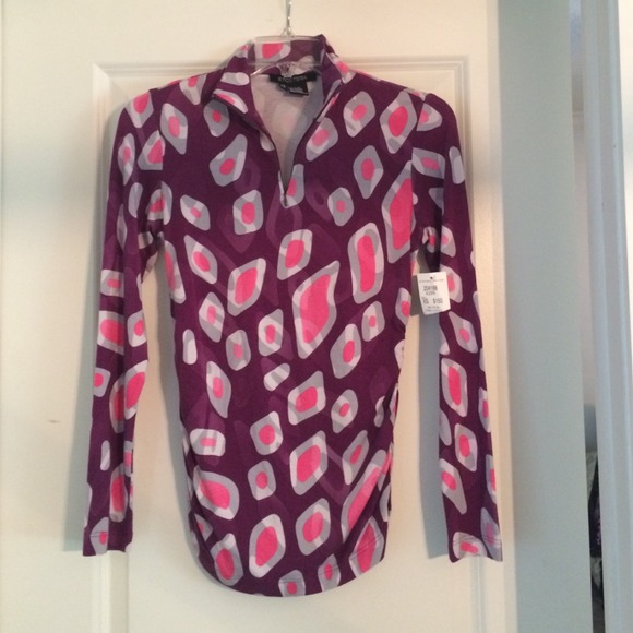 Long sleeve casual Etcetera top size XS NWT