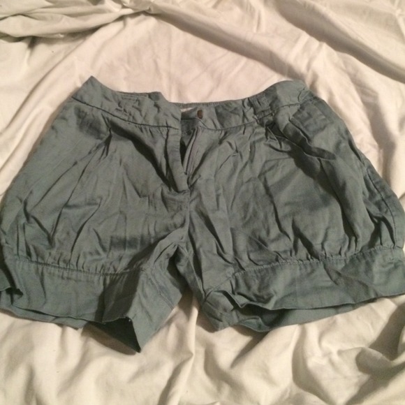 Forever21 Turquoise parachute shorts - Picture 1 of 2