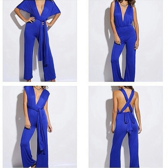 W by Wenjie Other - ROYAL BLUE JUMPSUIT