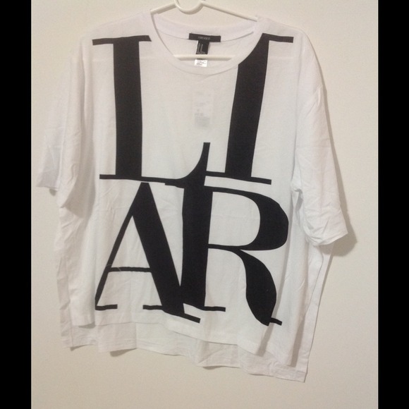 Poncho style liar tee