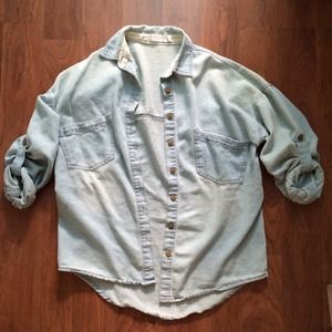Denim button up