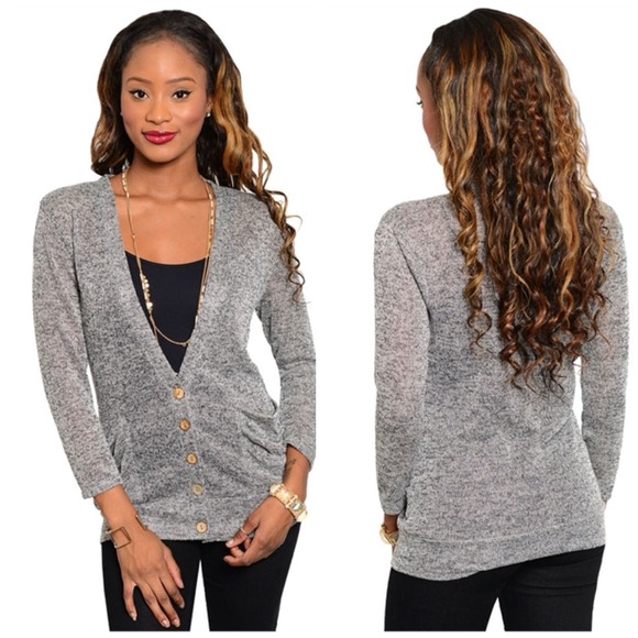 Gray cardigan - Picture 2 of 2