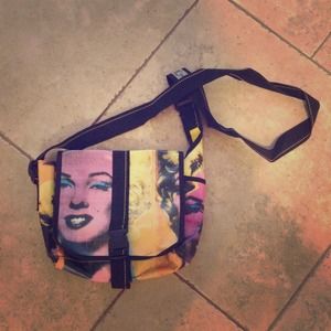 Marilyn Monroe Andy Warhol print crossbody bag