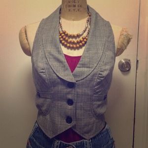 Checkered vest
