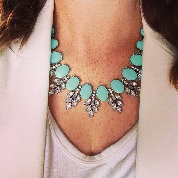 Jewelry | Mint green Crystal collar - Picture 2 of 3