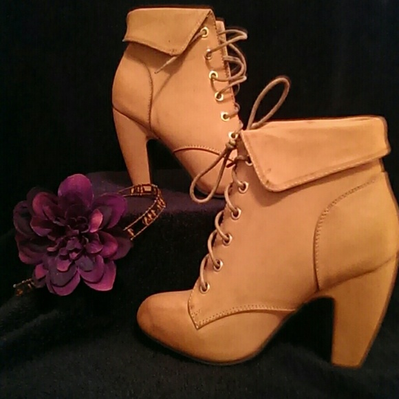 Brown Leather Booties