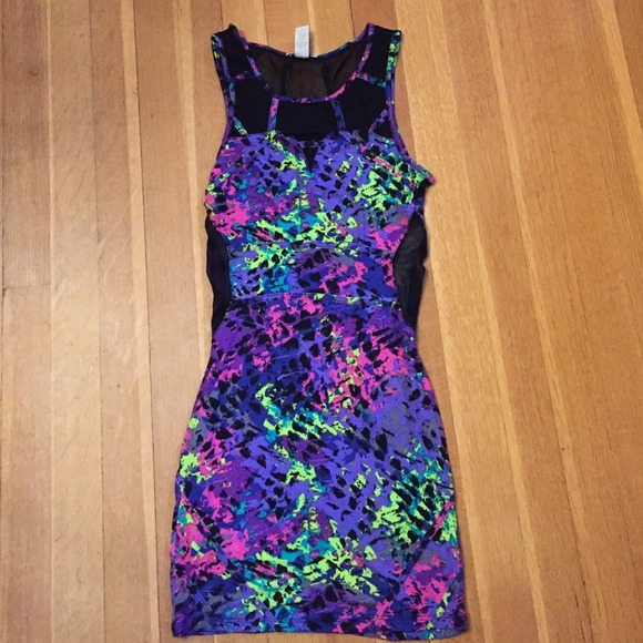 Charlotte Russe Sheer Cutout Bodycon Dress