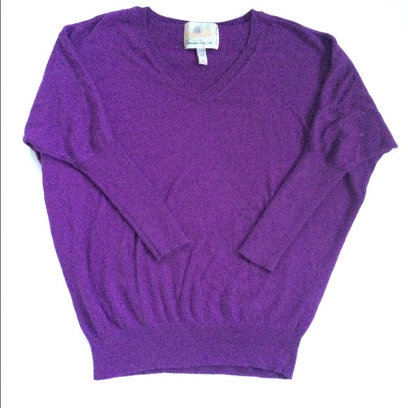 Purple Batwing Sweater